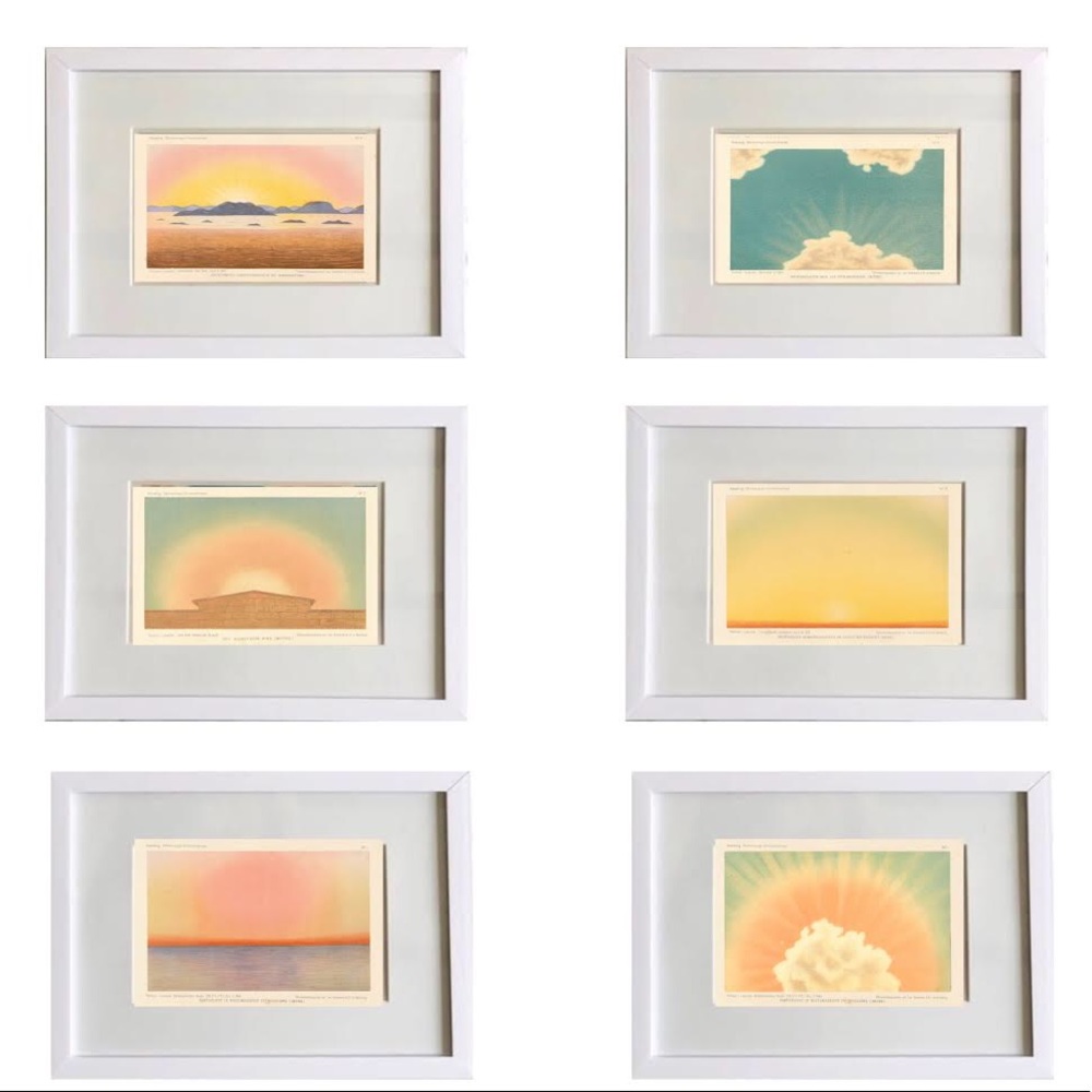 Set of 6 Krakatoa Watercolor Study Prints
